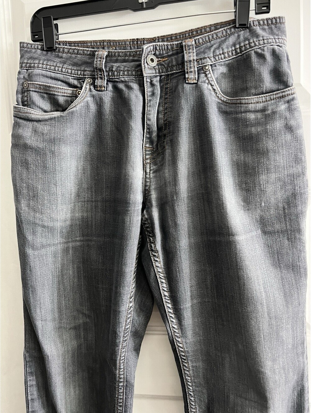PrAna Jeans Men’s 30x30 Dark Wash Gray Slim Fit Breathe Denim - Picture 2 of 9